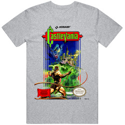 Cool Classic Castlevania NES Retro Game Box Art  Cover Fan v5 T Shirt