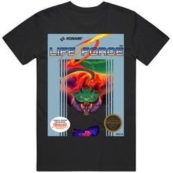 Cool Classic Life Force NES Retro Game Box Art  Cover Fan T Shirt