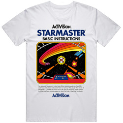 Cool Classic StarMaster Retro Game Box Art  Cover Fan T Shirt