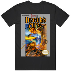 Retro Video Game Castlevania 2  Retro Cover Art  Fan T Shirt