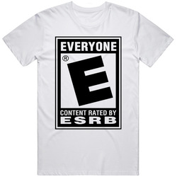 Retro Cool Rated E for Everyone Logo Fan T Shirt