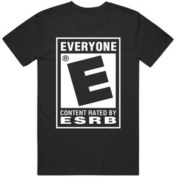 Retro Cool Rated E for Everyone Logo Fan v2 T Shirt