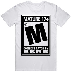 Retro Cool Rated M for Mature Logo Fan T Shirt