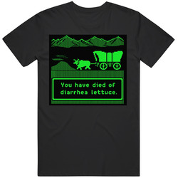 Funny Diarrhea Lettuce Oregon Trail Parody T Shirt
