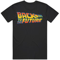 Retro Back To The Future Logo Graphic Unisex Fan T Shirt
