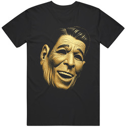 Retro Cult Classic Point Break The Ex President Reagan Mask  Movie Fan T Shirt