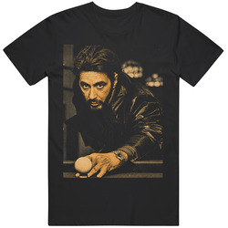 Retro Cult Classic Carlito's Way Pool Hall Scene  Movie Fan T Shirt