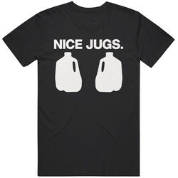 Funny Nice Jugs Tee  Milk Gallons   Fan T Shirt