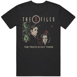 The X-Files Retro Graphic  Sci-Fi Horror Vintage TV Fan T Shirt