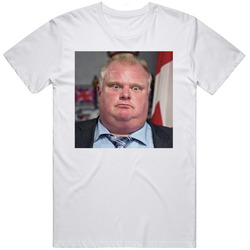 Rob Ford Old Toronto Mayor Cult  Figure Fan T Shirt