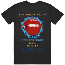 Cult Classic Punch Out Video Game Dream Fight Code Fan T Shirt