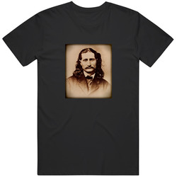 Cool Wild Bill Hickok Portrait Historian Wild West Fan T Shirt