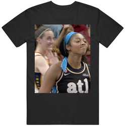 Funny Angel Reese Caitlin Clark Smile Basketball Fan T Shirt