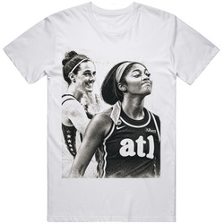 Funny Angel Reese Caitlin Clark Smile Basketball Fan v2 T Shirt