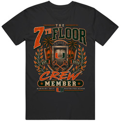 Funny 7th Floor Crew Emblem Football Fan T Shirt