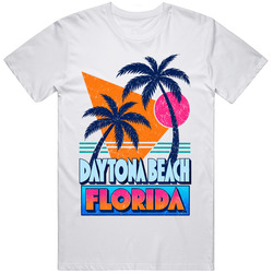 Cool Daytona Beach Florida Retro Palm Tree Beach Gift T Shirt