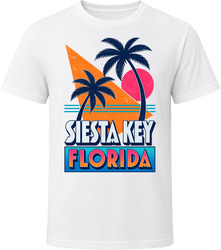 Siesta Key Florida Vintage Tropical Beach Summer Travel T Shirt