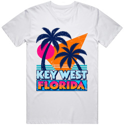 Cool Key West Retro Palm Tree Beach Gift Souvenir T Shirt