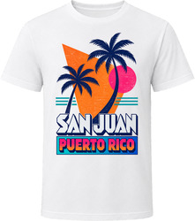 San Juan Puerto Rico Vintage Tropical Beach Summer Travel T Shirt
