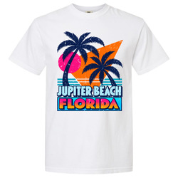 Cool Jupiter Beach Retro Palm Tree Beach Gift Souvenir T Shirt