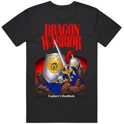 Cult Classic NES Game Dragon Warrior Explorers Handbook  Video Game Fan T Shirt