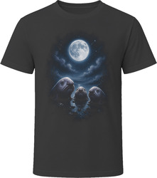 Blobfish Under Moonlight Quirky Animal T Shirt