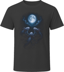 Axolotl Moonlit Trio Funny Amphibian T Shirt