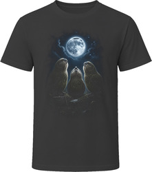 Kakapo Moonlit Ensemble Humor Bird Lover T Shirt