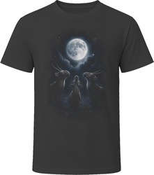 Saiga Antelope Under Moonlight Quirky Creature T Shirt