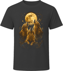 Golden Retriever Howling at the Moon Dog Lover T Shirt