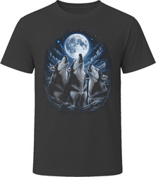 Cool Husky Dog Howling T Shirt