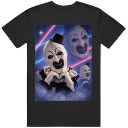 Funny Retro Horror Portrait Collage Art The Clown Halloween Gag Gift T Shirt