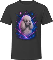 Poodle Retro Laser Dreamscape T Shirt