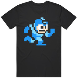 Cool Classic Mega Man Running Video Game Gift Idea T Shirt