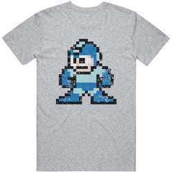 Cool Classic Mega Man Standing Video Game Gift Idea Distressed v2 T Shirt