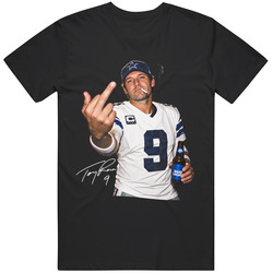 Tony Romo  Football Beer Graphic Tee Funny Apparel Fan T Shirt