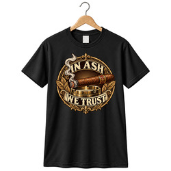 In Ash We Trust Cigar Lover Gift Idea T Shirt