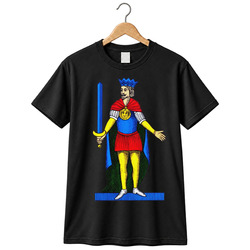 King of Swords Italian Playing Cards Cool Gift Idea T Shirt
