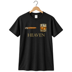 Lit Cigar Whiskey Heaven Cigar Lover Cool Gift Idea T Shirt
