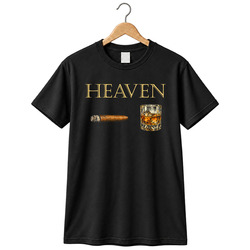 Lit Cigar Whiskey Heaven Cigar Lover Cool Gift Idea v2 T Shirt