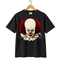 Retro Horror Fan  90s IT Clown Tim Curry Cool Gift Idea v2 T Shirt