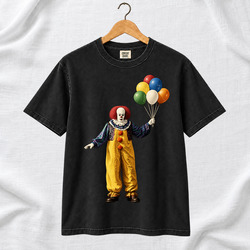 Retro Horror Fan  90s IT Clown Tim Curry Cool Gift Idea v3 T Shirt