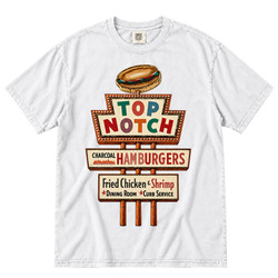 Vintage Top Notch Diner Sign Cool Gift Idea Fan T Shirt
