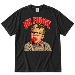 Funny Oh Fudge A Christmas Story Ralphie Gift Idea Fan T Shirt