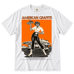 Vintage American Graffiti poster collage Gift Idea Fan v2 T Shirt
