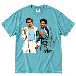 Retro 80's TV Show  Crocket and Tubbs Thumbs up Cool Fan v2 T Shirt
