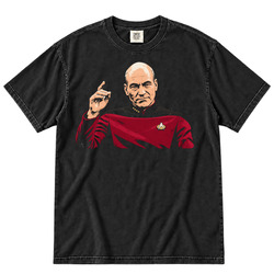 Patrick Stewart Engage Portrait Fan T Shirt