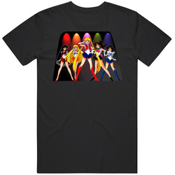 Sailor Moon Cartoon Anime Black Rare Vintage Classic Unisex T Shirt Sailor Moon Cartoon Anime Black Rare Vintage Classic Unisex T Shirt