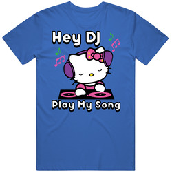 Hello Kitty Hey Dj Play My Song Rare Vintage Classic Unisex T Shirt Hello Kitty Hey Dj Play My Song Rare Vintage Classic Unisex T Shirt