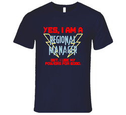 Yes I Am A Regional Manager Funny Powers Vintage Classic Navy Blue T Shirt Yes I Am A Regional Manager Funny Powers Vintage Classic Navy Blue T Shirt